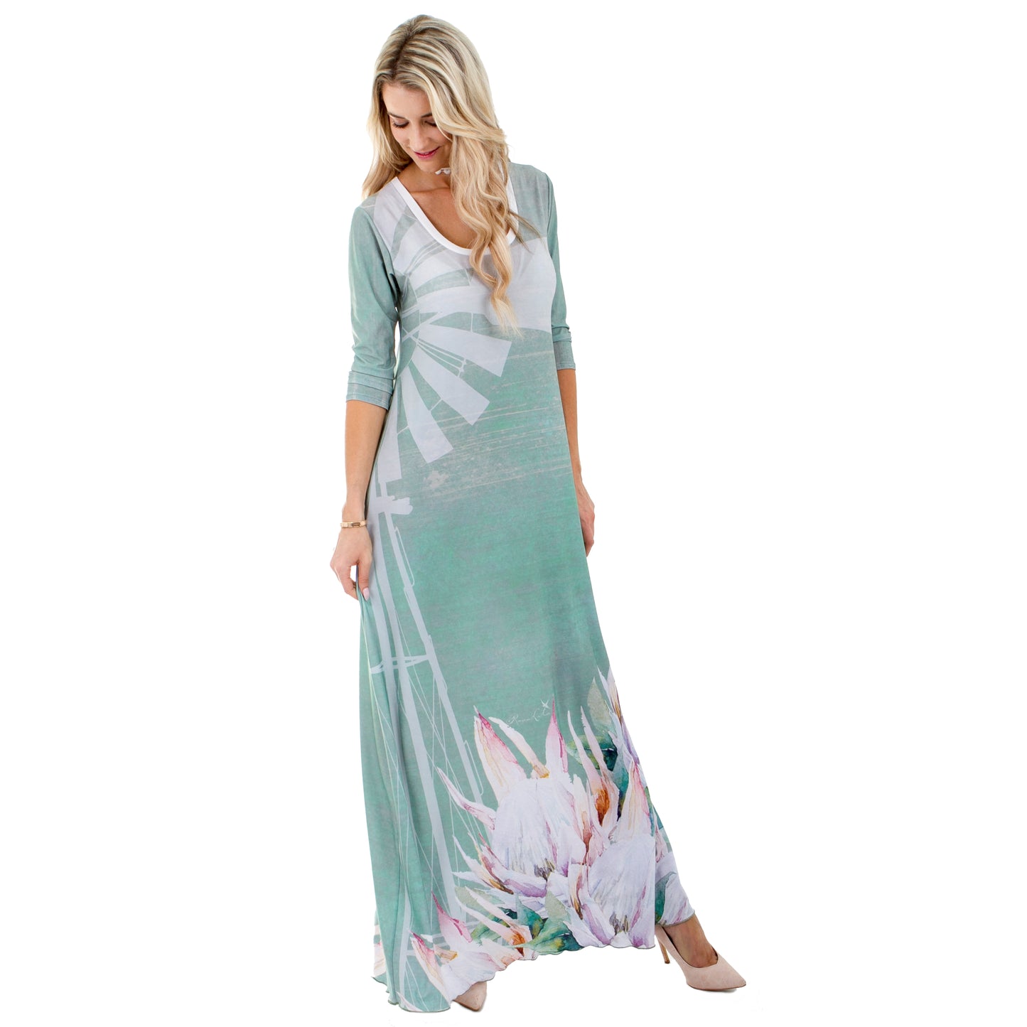 Signature Windmill A-Line Maxi Dress
