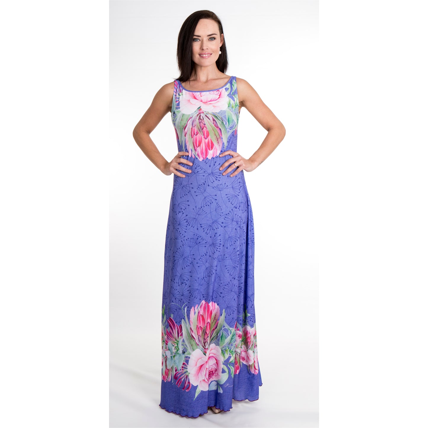 Signature Periwinkle A-Line Maxi Dress
