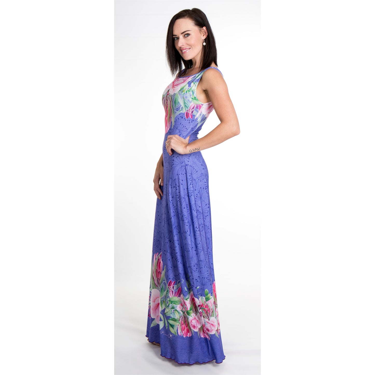 Signature Periwinkle A-Line Maxi Dress