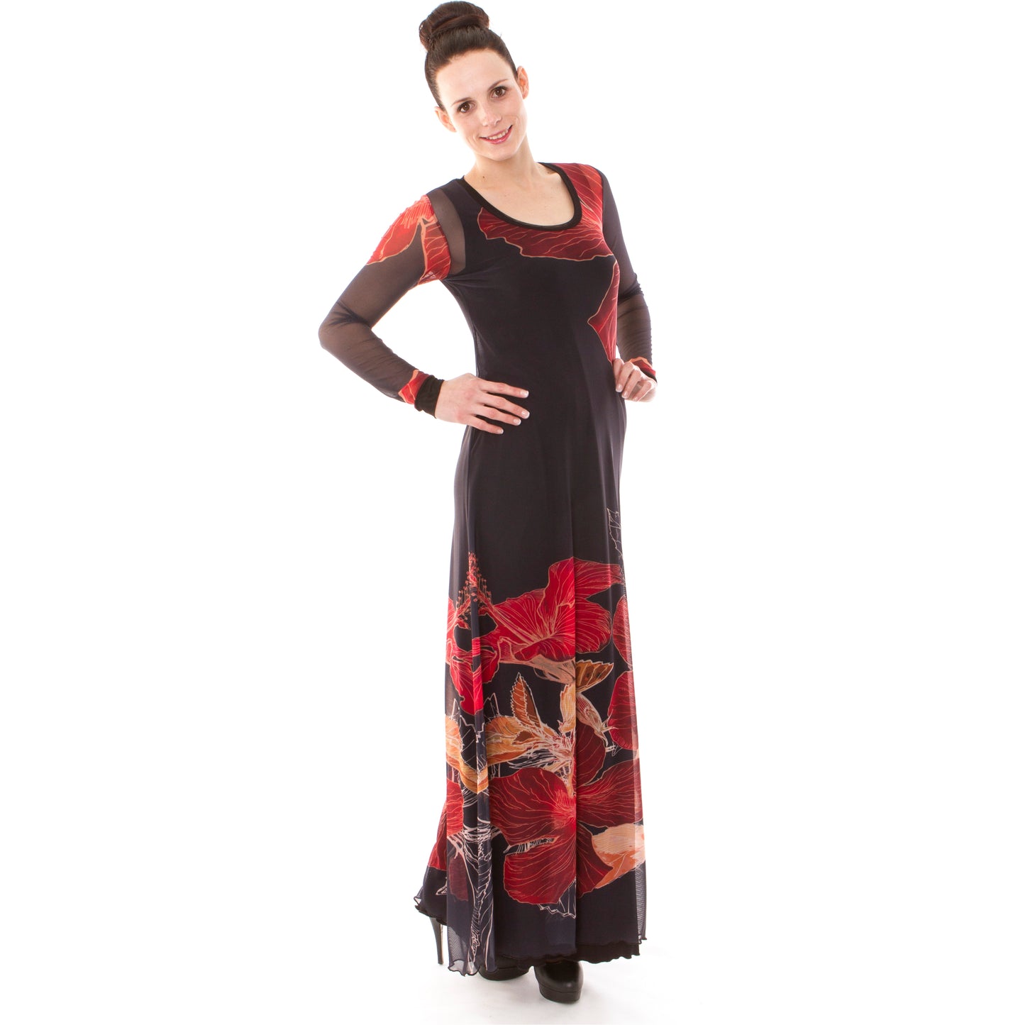 Signature Hibiscus A-Line Maxi Dress