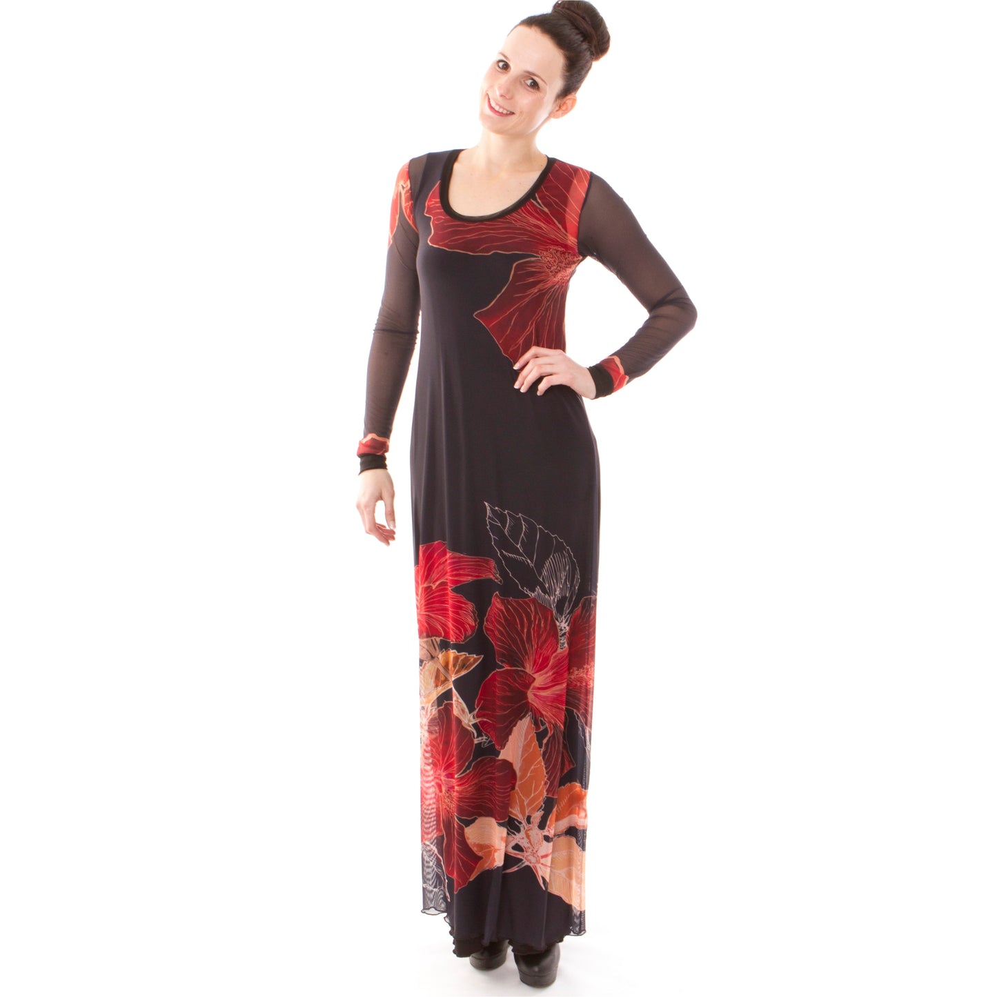 Signature Hibiscus A-Line Maxi Dress