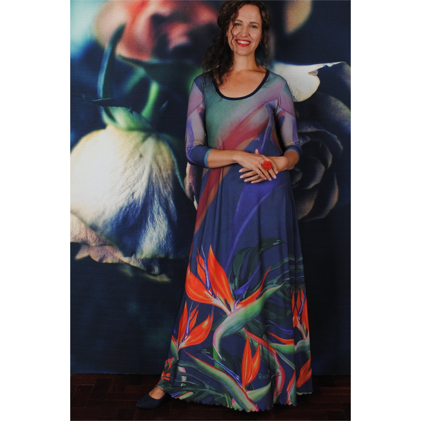 Signature Strelitzia A-Line Maxi Dress