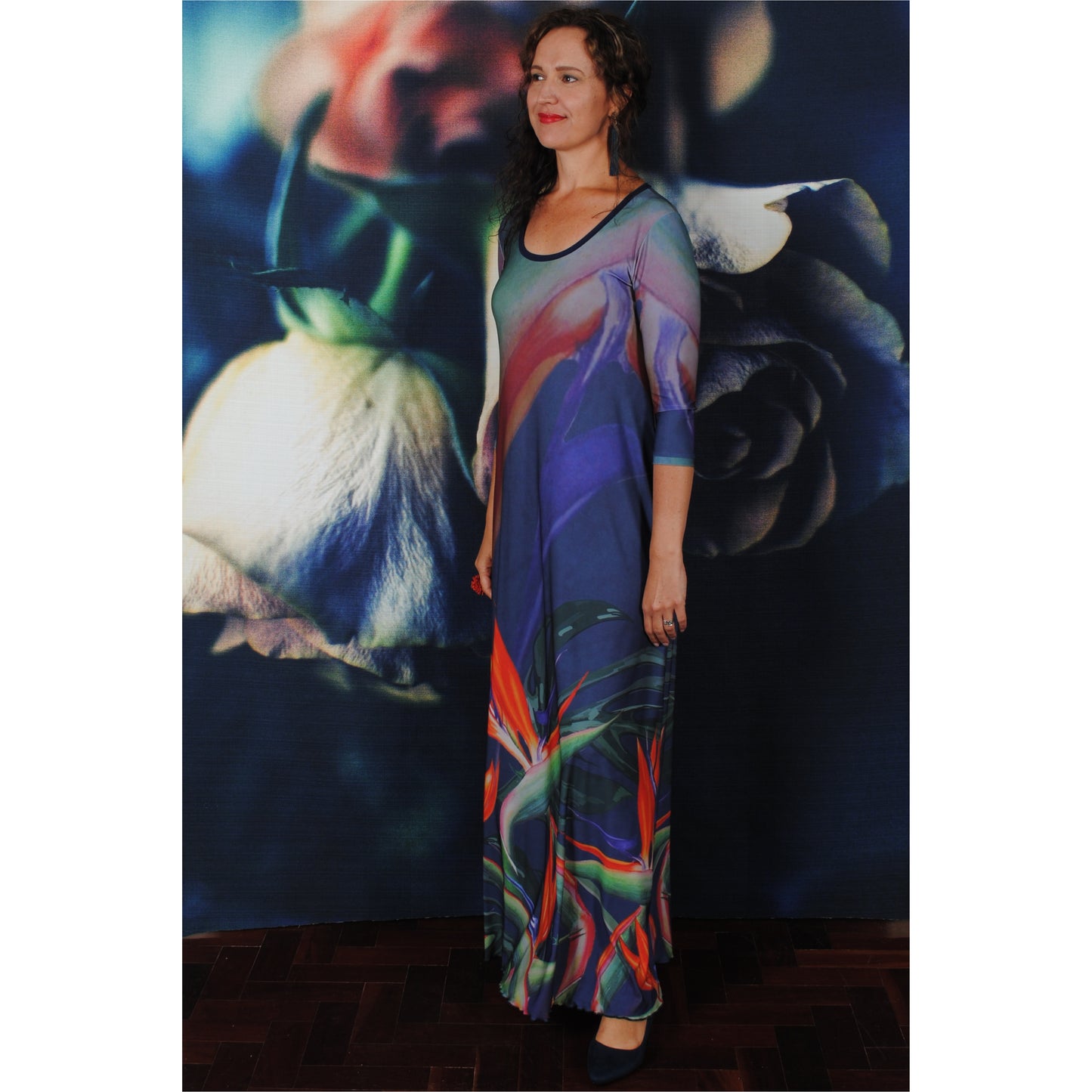 Signature Strelitzia A-Line Maxi Dress