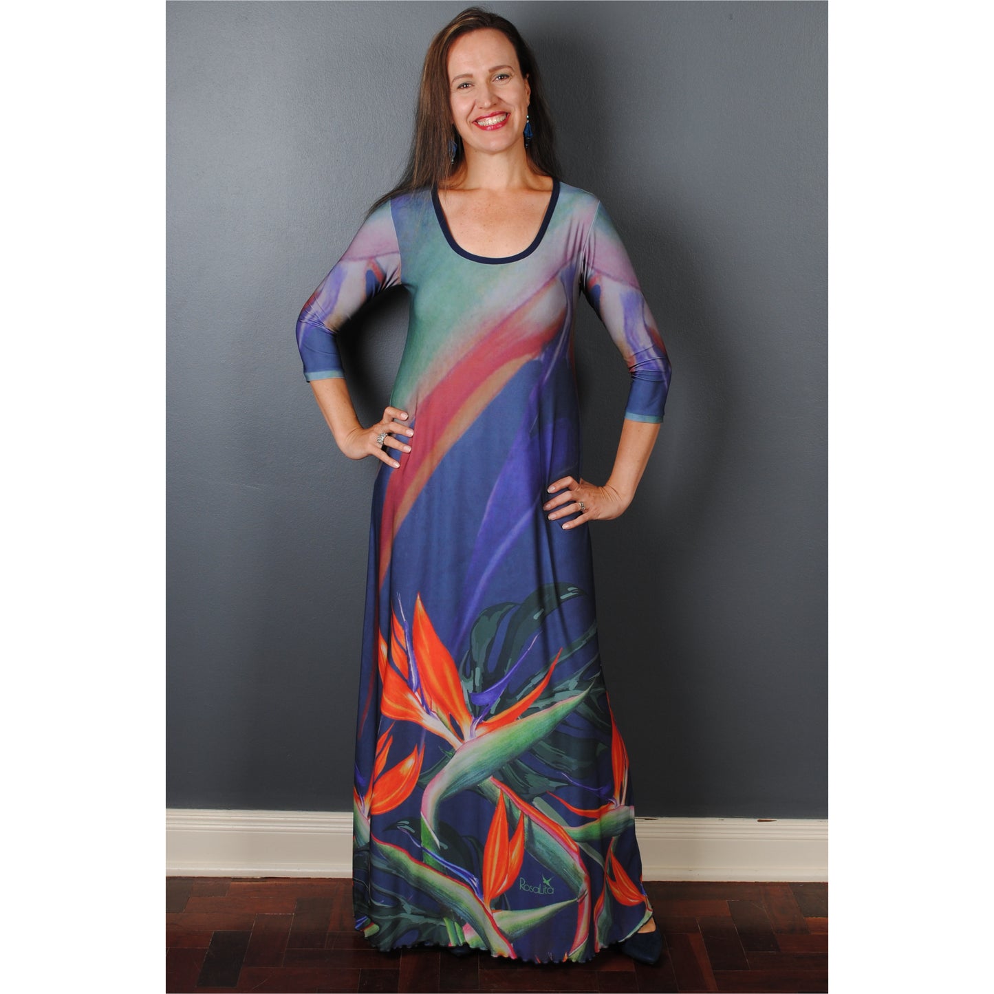 Signature Strelitzia A-Line Maxi Dress