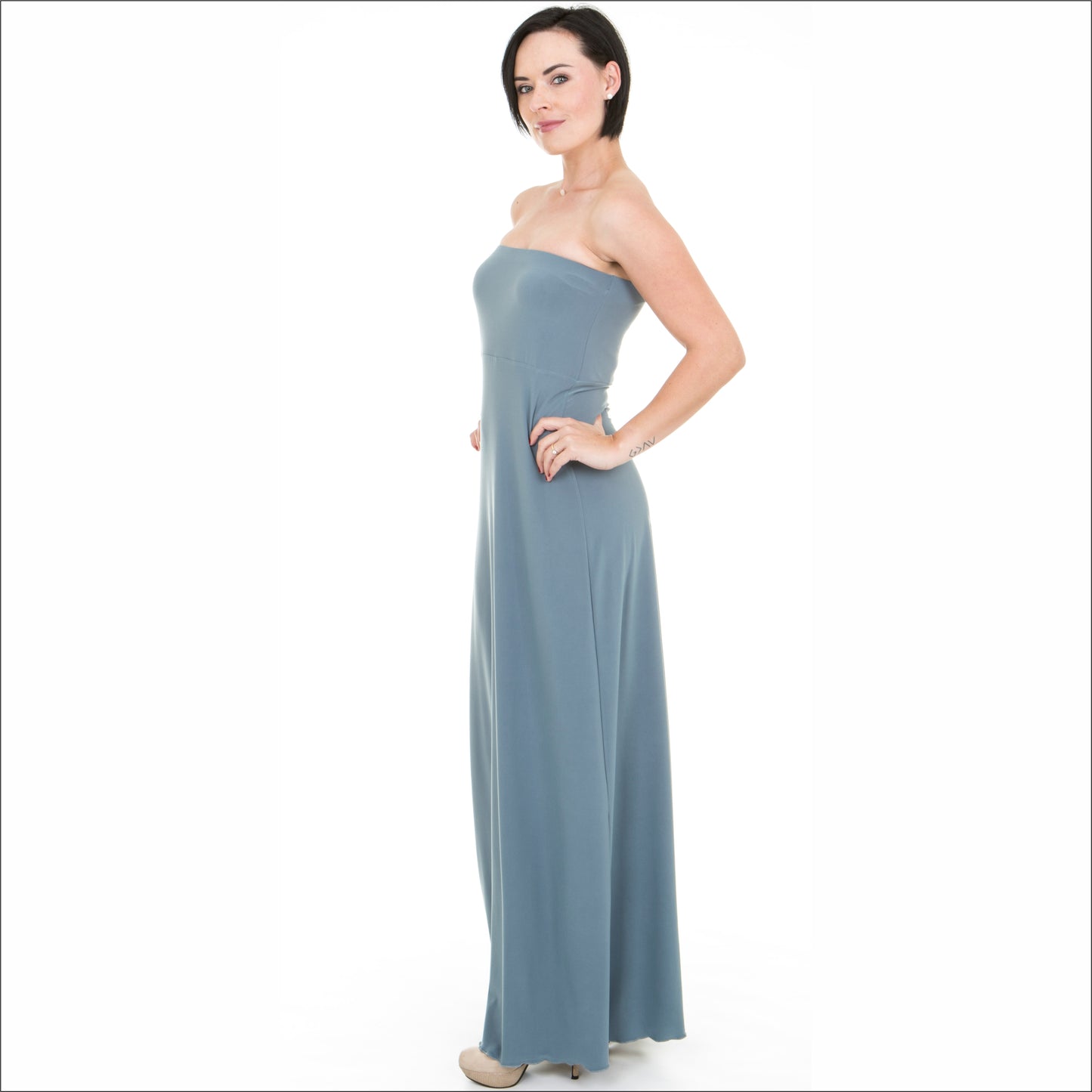 Basic Empire A-Line Boobtube Maxi Dress - 12 Colours