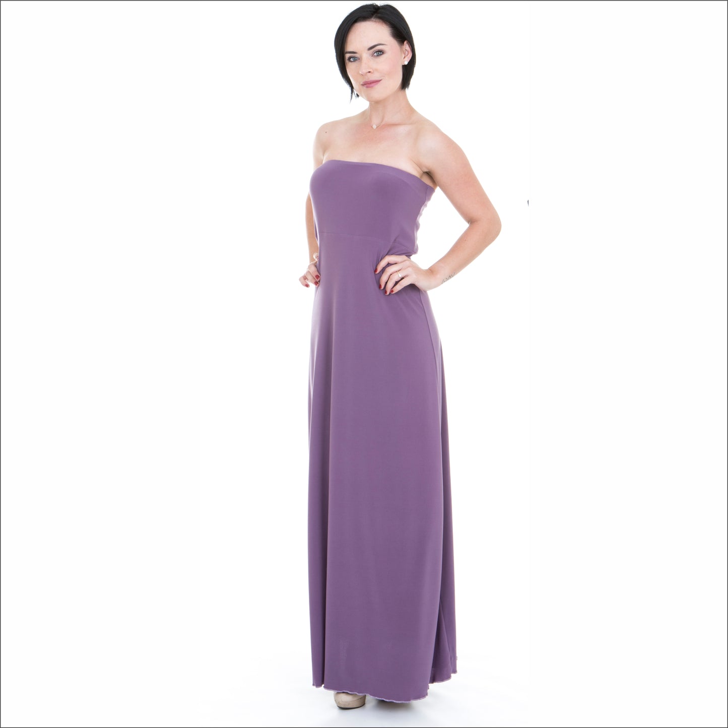 Basic Empire A-Line Boobtube Maxi Dress - 12 Colours.