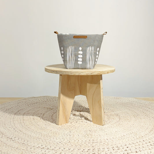 Hand Painted Fabric Basket No.6 - Large