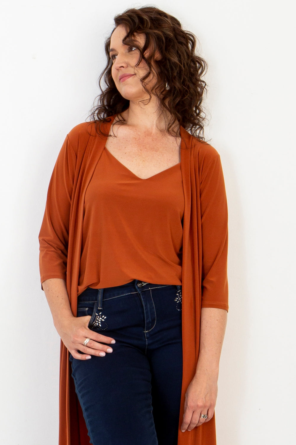 Basic V-Neck Strappy Top - 10 Colours