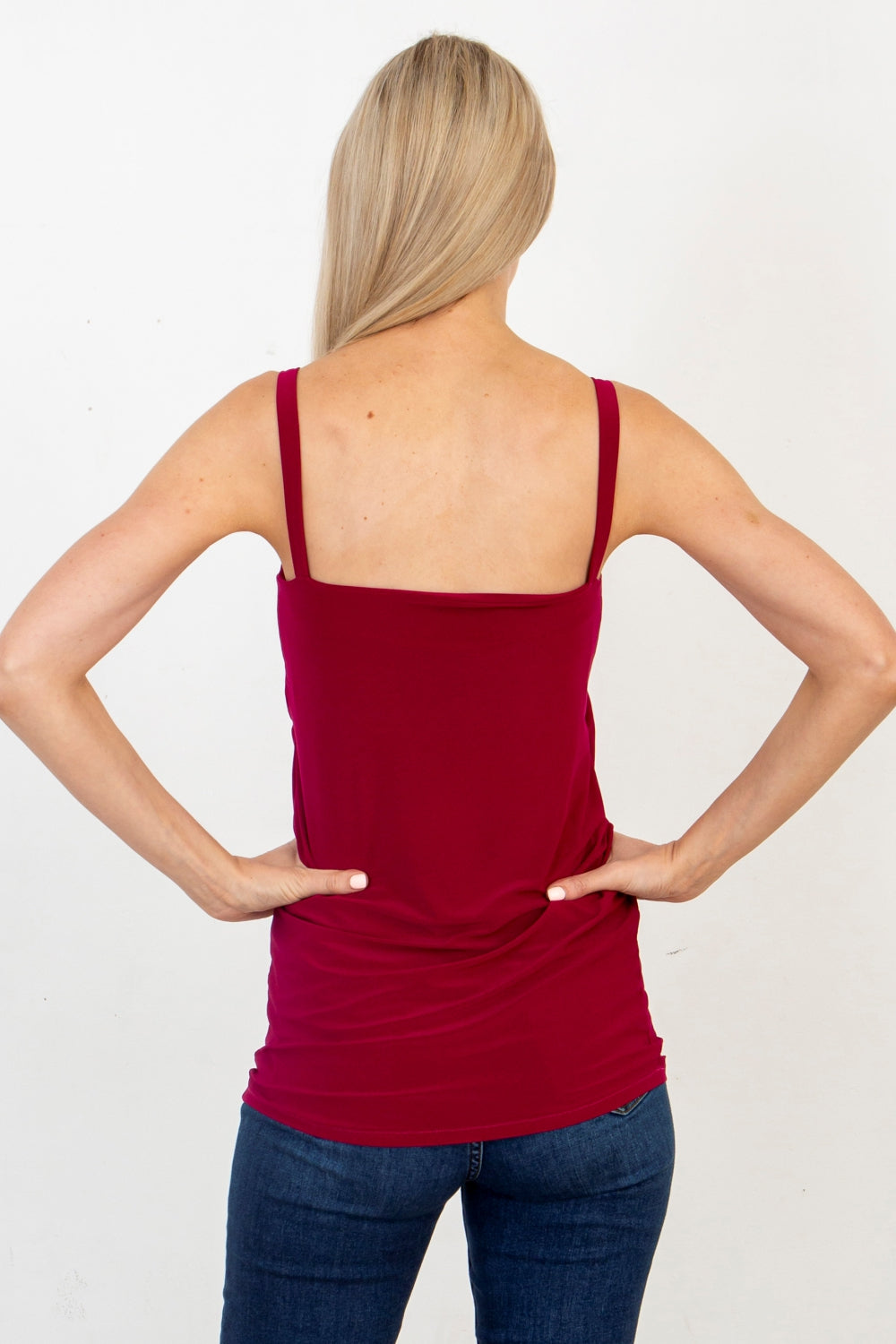 Basic V-Neck Strappy Top - 10 Colours