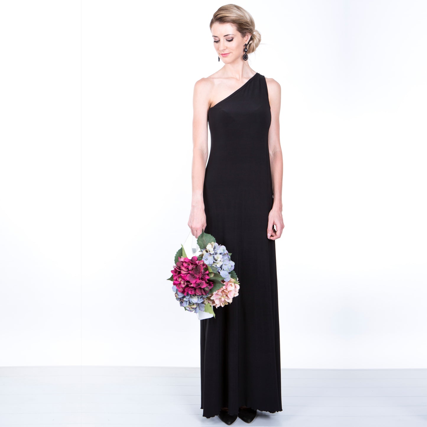 Off-shoulder A-line Basic Maxi Dress - 10 Colours