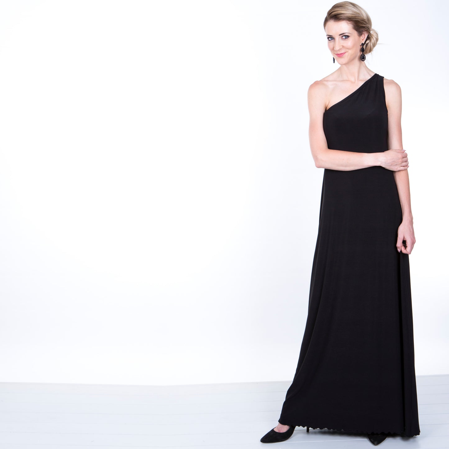 Off-shoulder A-line Basic Maxi Dress - 10 Colours