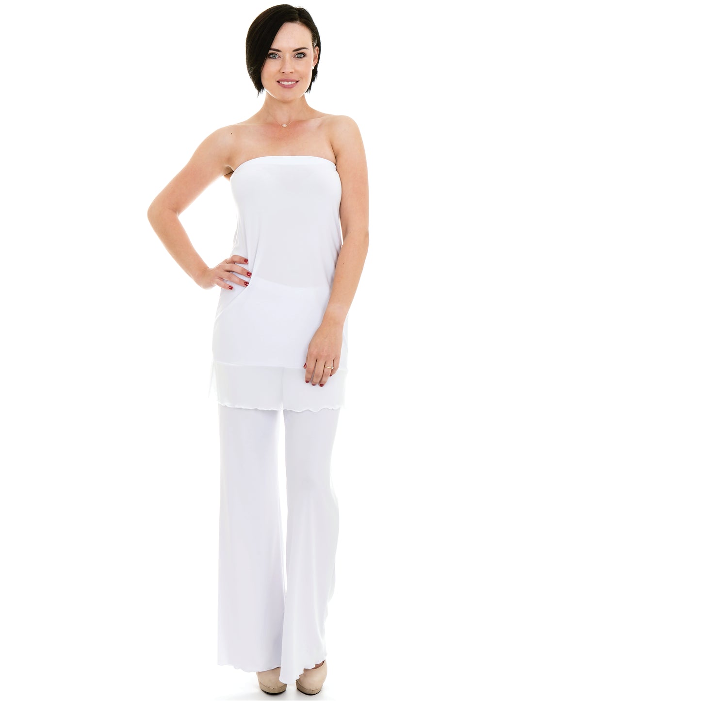 Basic Boobtube Tunic with Trim - 3 Colours
