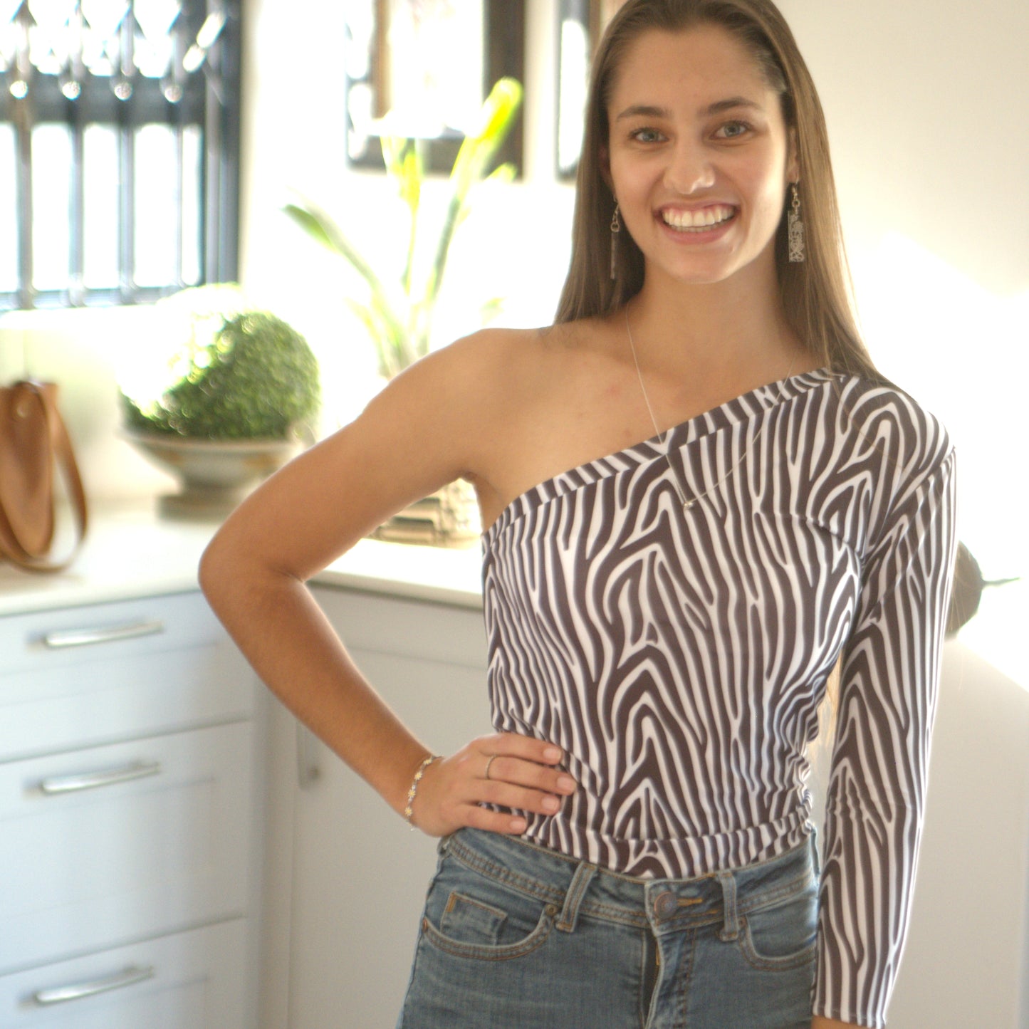 Signature Ilona Top - Zebra Print