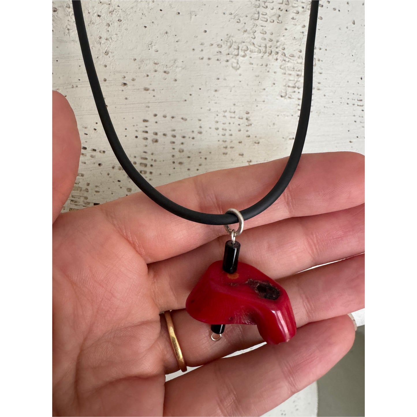 Coral Pendant Necklace No.3