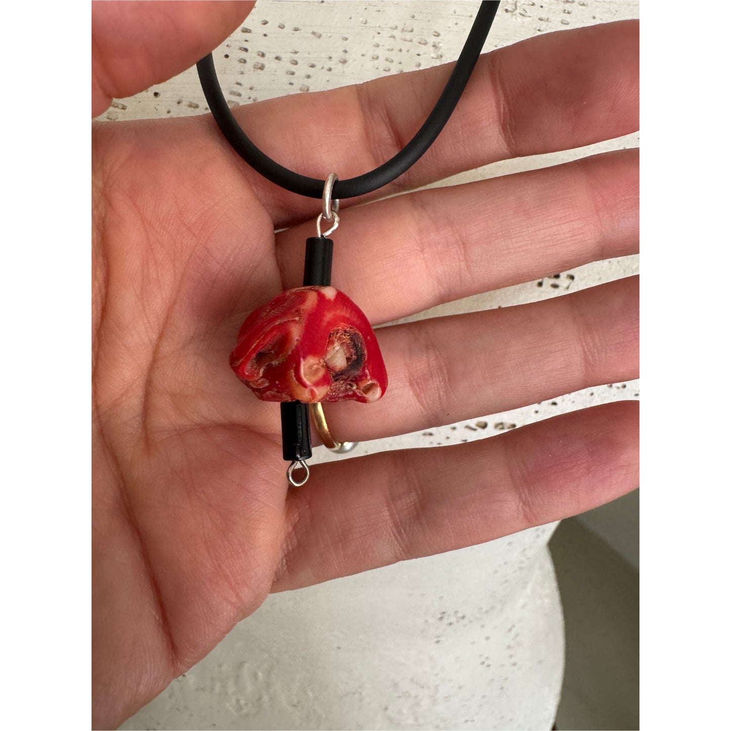Coral Pendant Necklace No.4
