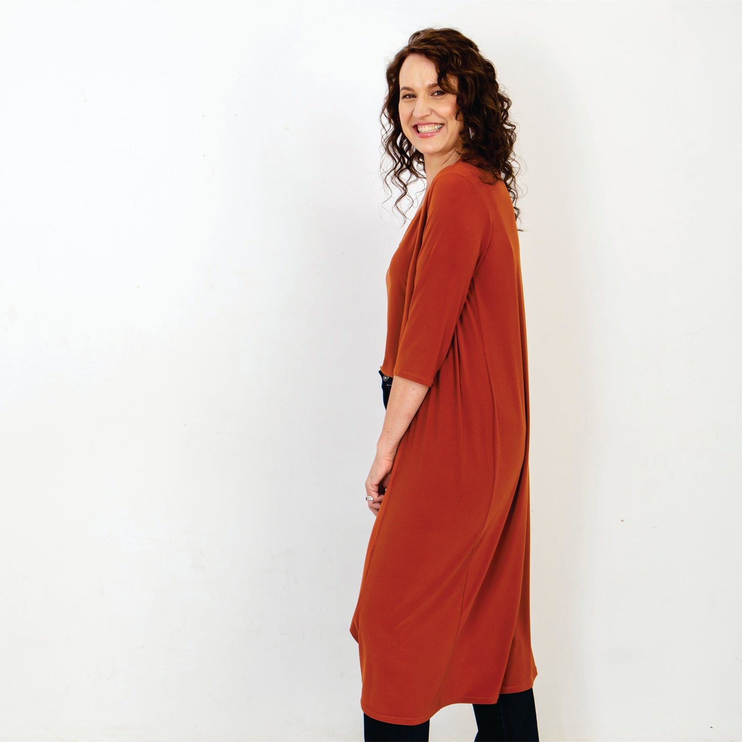 Classic Duster Coat - Rust