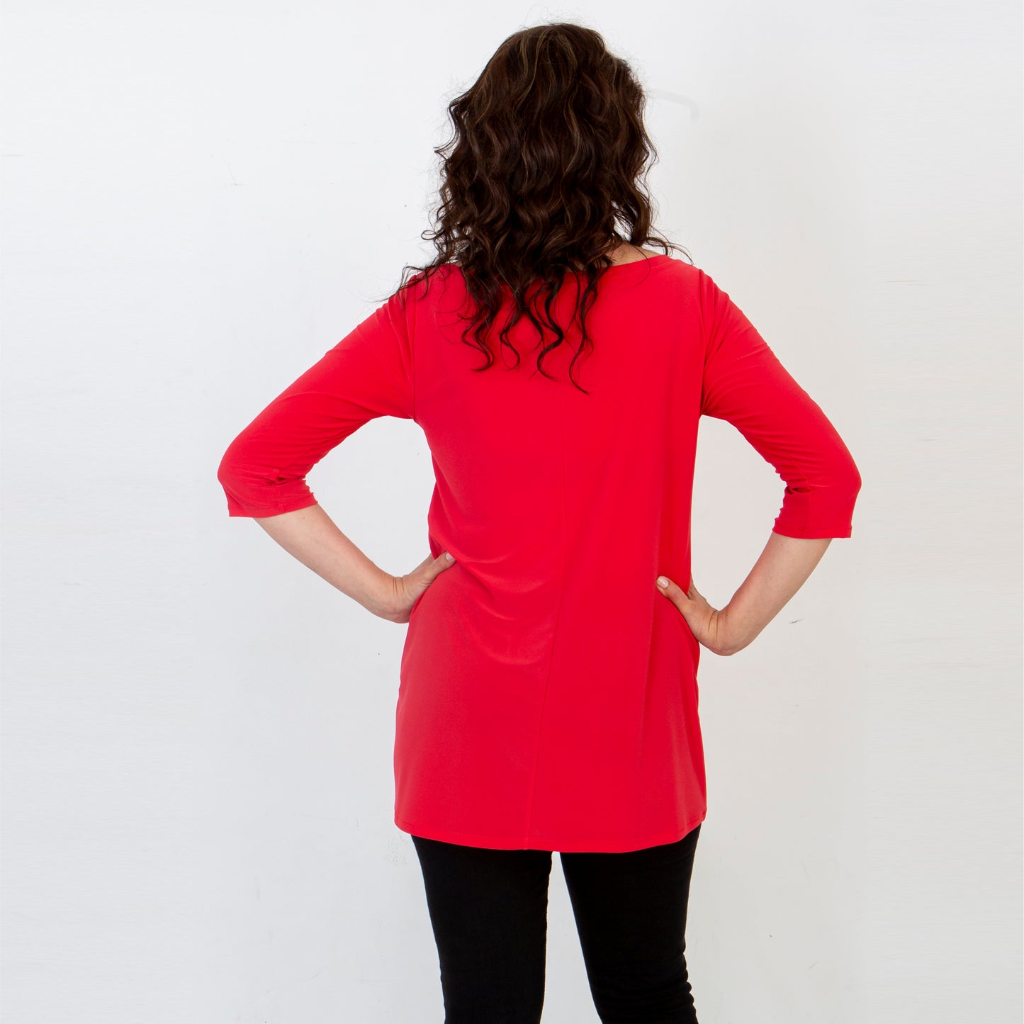 Basic Boatneck Top - Bright Red