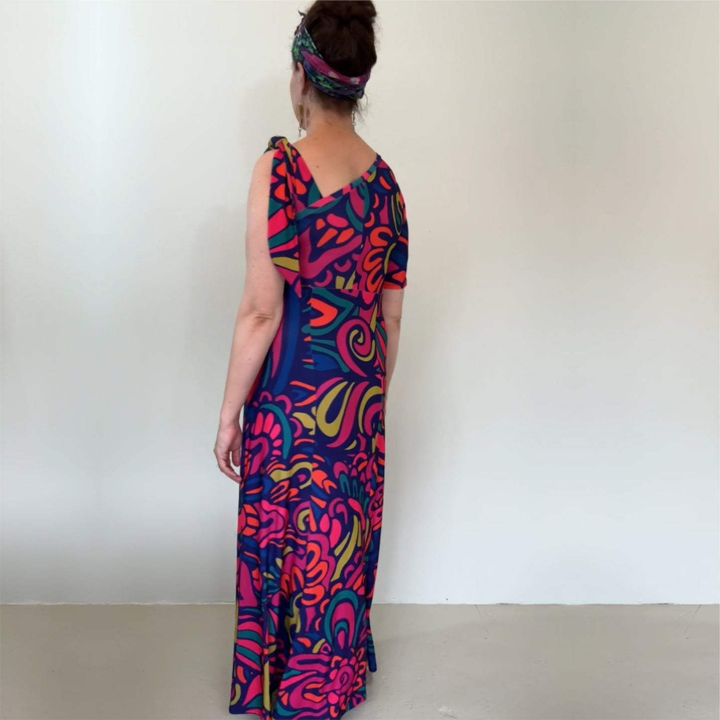 Signature Gemma Off-Shoulder with Tie Maxi Dress