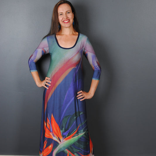 Signature Strelitzia A-Line Maxi Dress