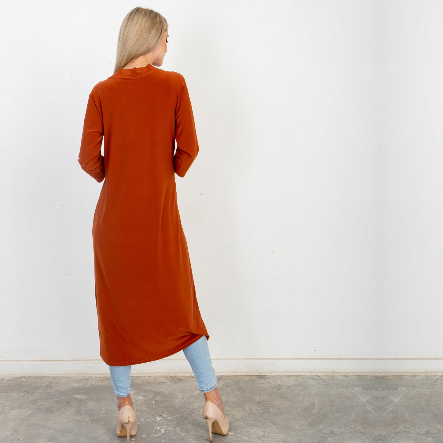 Classic Duster Coat - Rust