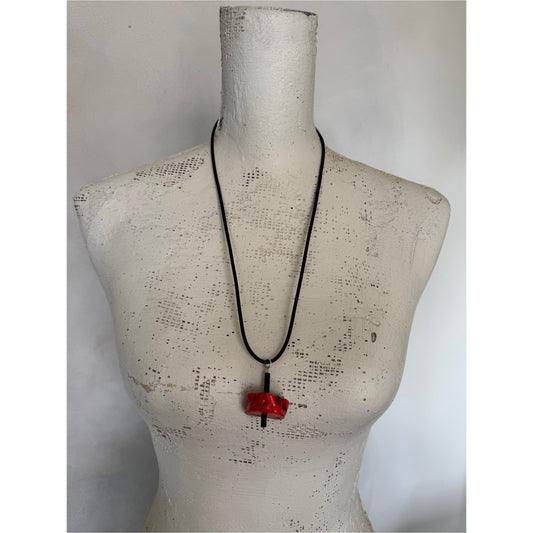 Coral Pendant Necklace No.1