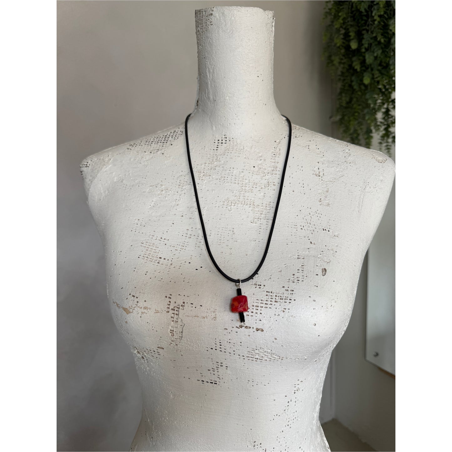 Coral Pendant Necklace No.6